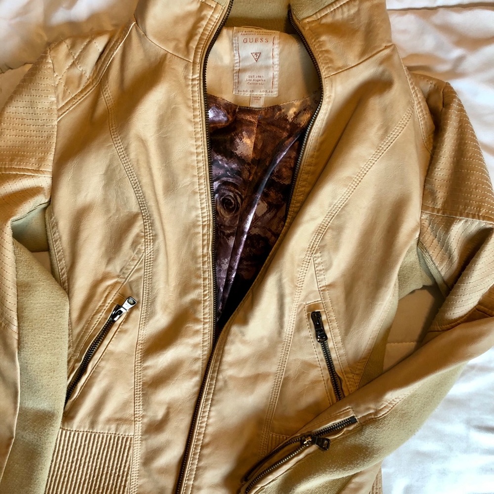 GUESS faux leather moto jacket